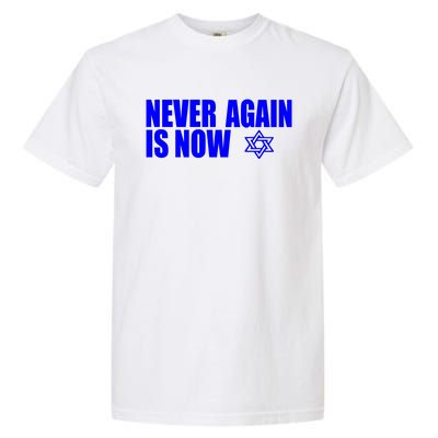 Jewish Israel Pride Am Yisrael Chai Never Again Is Now Garment-Dyed Heavyweight T-Shirt