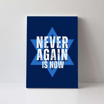 Jewish Israel Pride Am Yisrael Chai Never Again Is Now Canvas