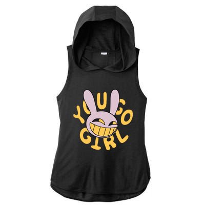 Jax Iconic Quote You Go Girl Ladies PosiCharge Tri-Blend Wicking Draft Hoodie Tank