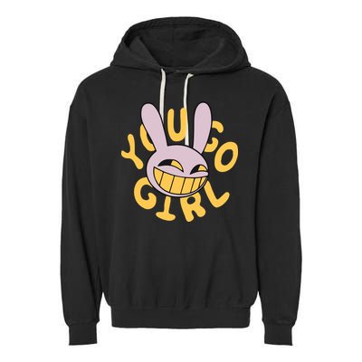 Jax Iconic Quote You Go Girl Garment-Dyed Fleece Hoodie