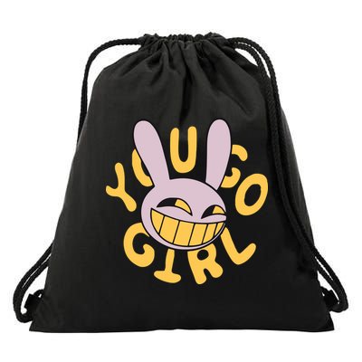 Jax Iconic Quote You Go Girl Drawstring Bag