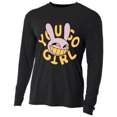 Jax Iconic Quote You Go Girl Cooling Performance Long Sleeve Crew