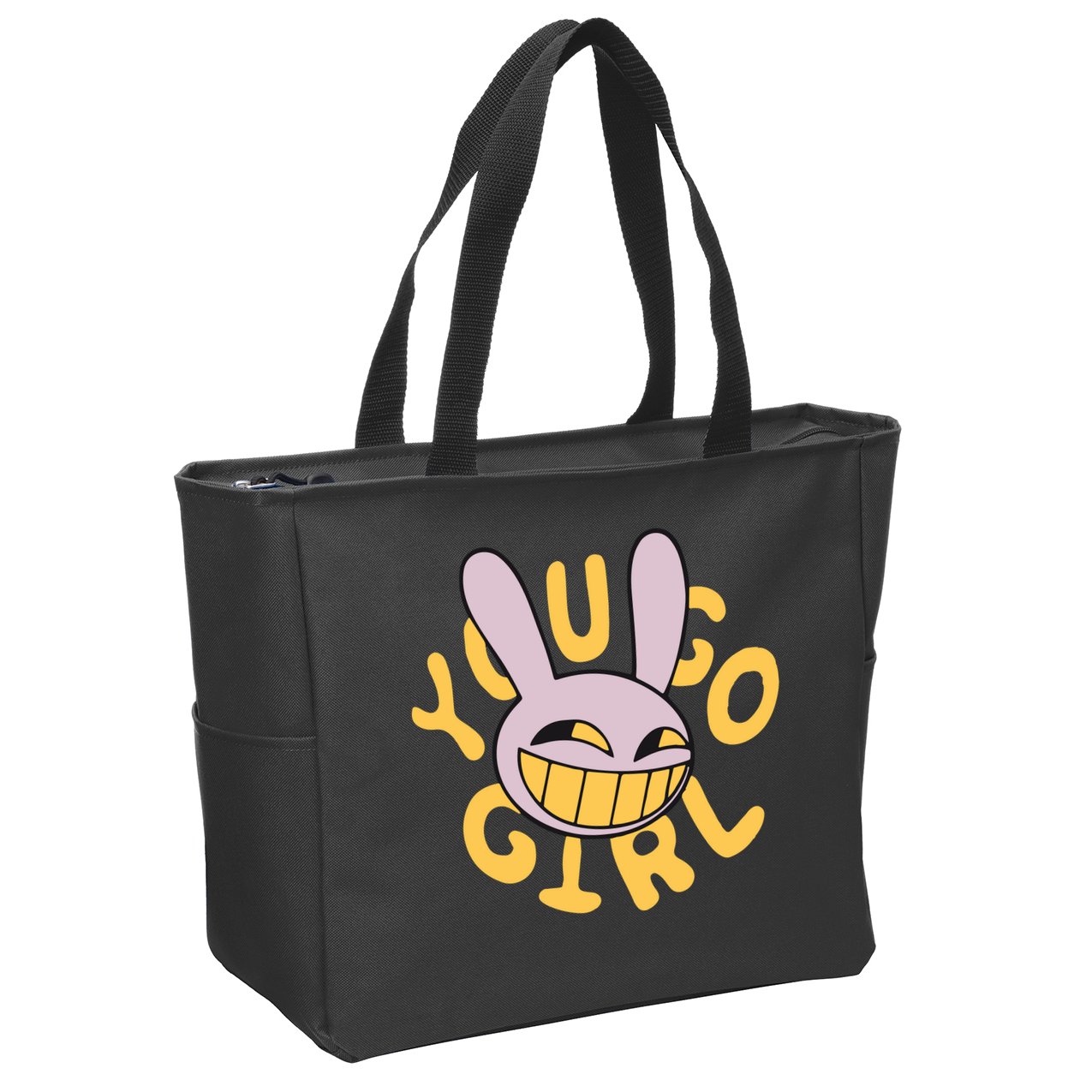 Jax Iconic Quote You Go Girl Zip Tote Bag