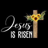 Jesus Is Risen Sunflower Cross Easter City Backpack