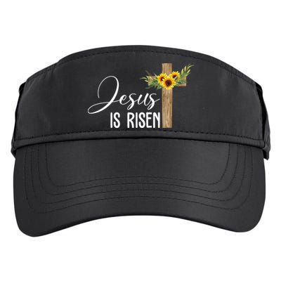 Jesus Is Risen Sunflower Cross Easter Adult Drive Performance Visor