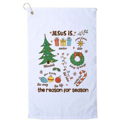 Jesus Is Reason For Season The Messiah Christian Christmas Platinum Collection Golf Towel