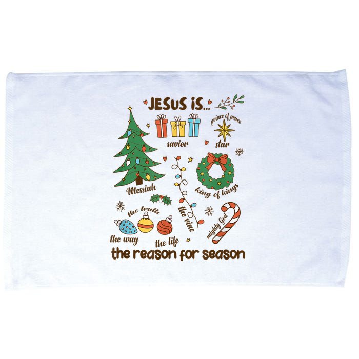 Jesus Is Reason For Season The Messiah Christian Christmas Microfiber Hand Towel