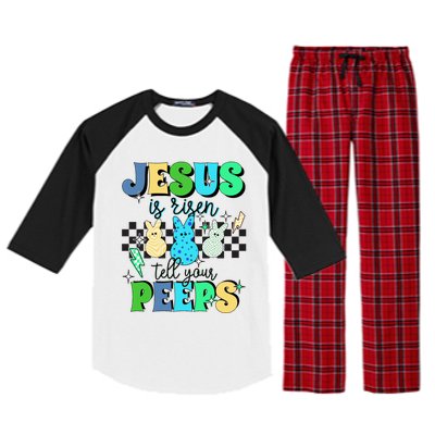 Jesus Is Risen Tell Your Peeps Raglan Sleeve Pajama Set