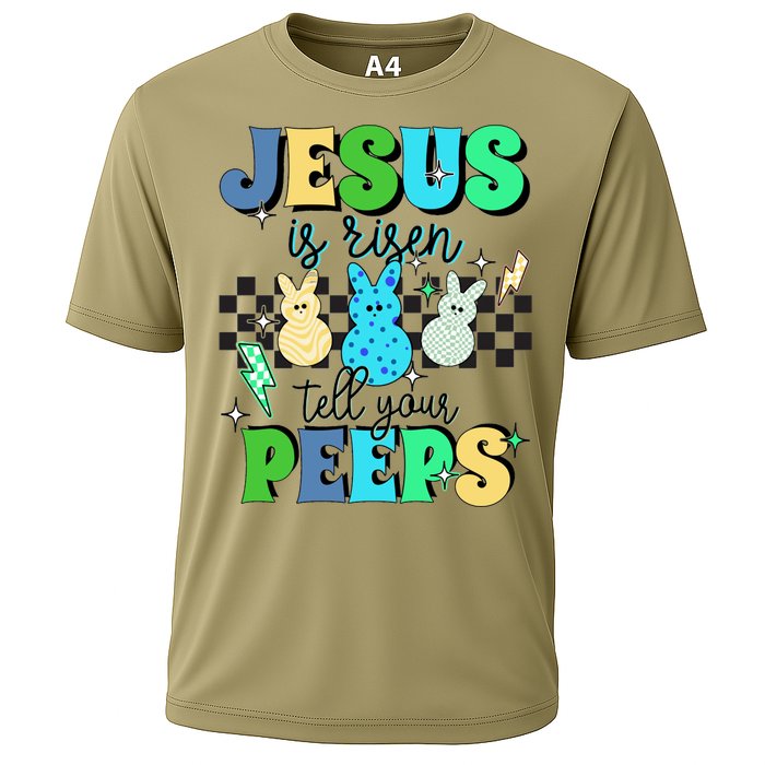 Jesus Is Risen Tell Your Peeps Cooling Performance Crew T-Shirt