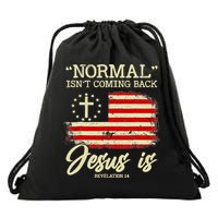 Jesus Is Revelation 14 Costume Normal Isn't Coming Back Drawstring Bag