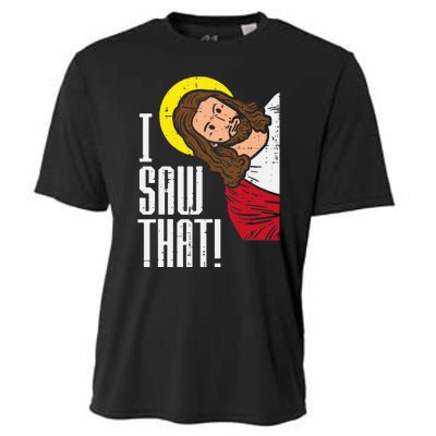 Jesus I Saw That Religious God Faith Christian Cooling Performance Crew T-Shirt