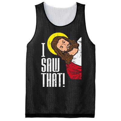 Jesus I Saw That Religious God Faith Christian Mesh Reversible Basketball Jersey Tank