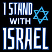 Jewish Israeli Star / I Stand With Israel Sweatshirt