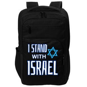 Jewish Israeli Star / I Stand With Israel Impact Tech Backpack