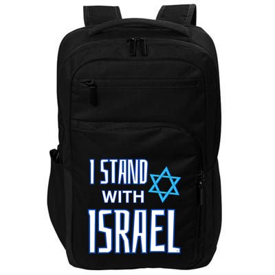Jewish Israeli Star / I Stand With Israel Impact Tech Backpack