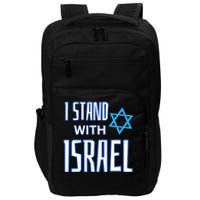 Jewish Israeli Star / I Stand With Israel Impact Tech Backpack