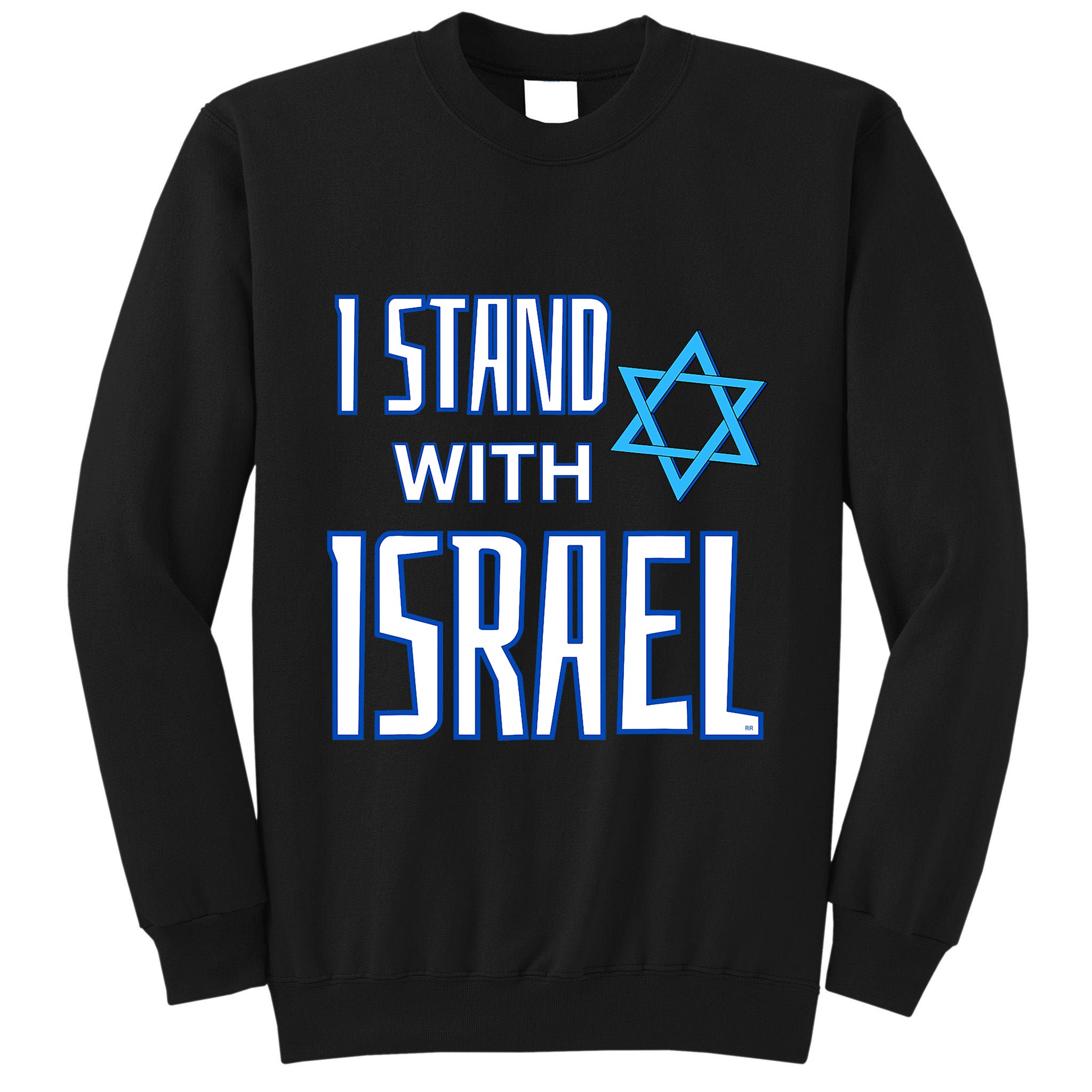 Jewish Israeli Star / I Stand With Israel Tall Sweatshirt