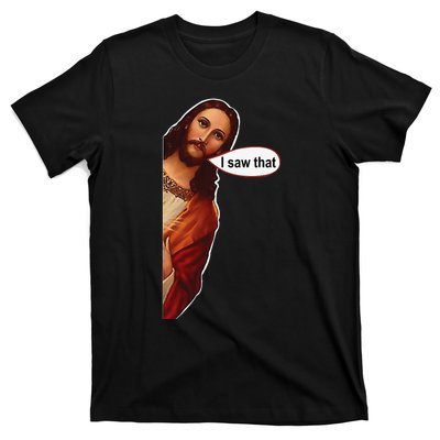 Jesus I saw that cute graphic top tee short sleeve T-Shirt