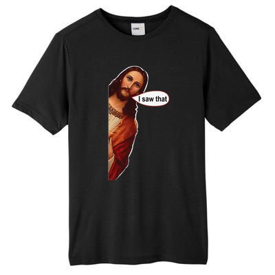 Jesus I saw that cute graphic top tee short sleeve Tall Fusion ChromaSoft Performance T-Shirt