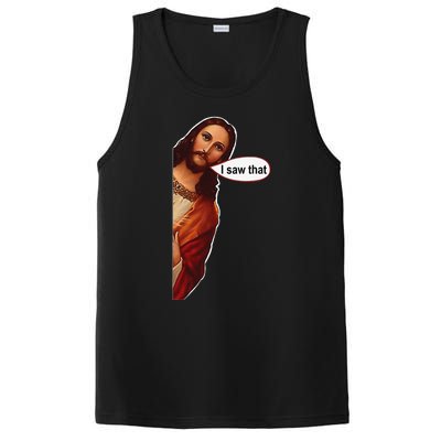 Jesus I saw that cute graphic top tee short sleeve PosiCharge Competitor Tank