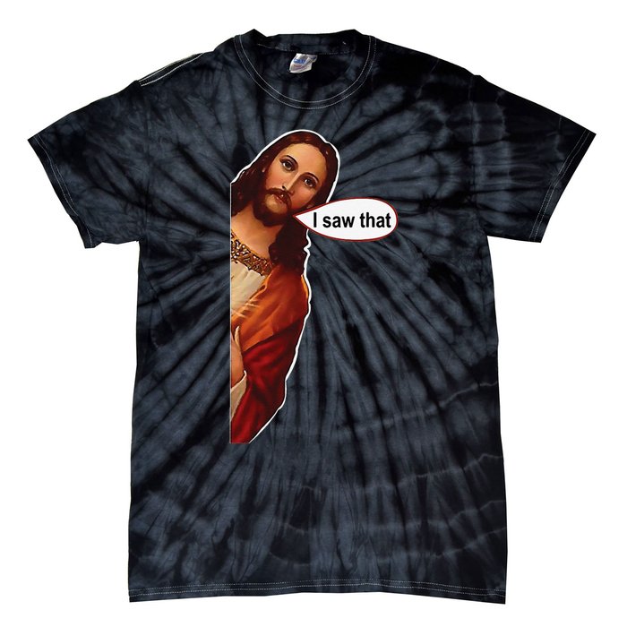 Jesus I saw that cute graphic top tee short sleeve Tie-Dye T-Shirt