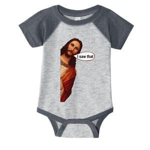 Jesus I saw that cute graphic top tee short sleeve Infant Baby Jersey Bodysuit