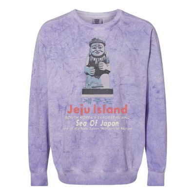 Jeju Island South Korea Colorblast Crewneck Sweatshirt