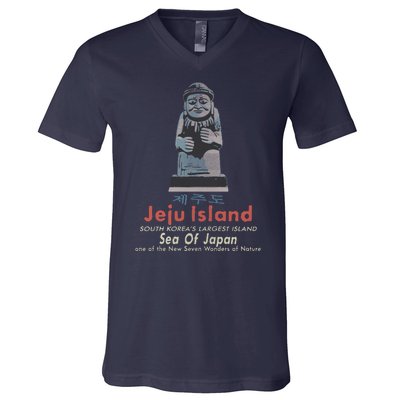 Jeju Island South Korea V-Neck T-Shirt