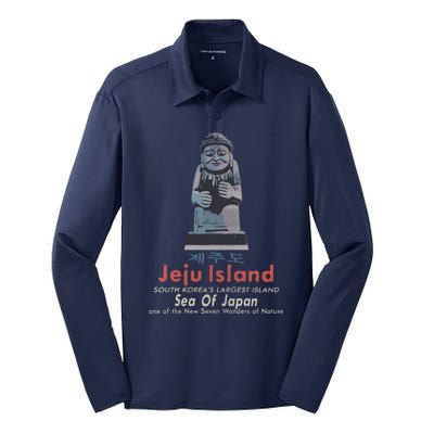 Jeju Island South Korea Silk Touch Performance Long Sleeve Polo