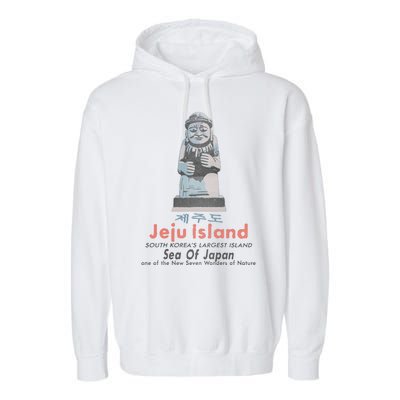 Jeju Island South Korea Garment-Dyed Fleece Hoodie