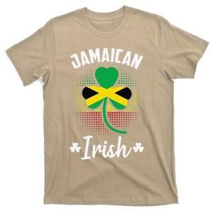 Jamaican Irish Shamrock Flag Of Jamaica T-Shirt