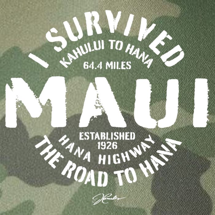 JCombs: I Survived The Road To Hana (Hana Highway) Maui Legacy Tie Dye Trucker Hat