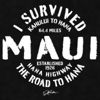 JCombs: I Survived The Road To Hana (Hana Highway) Maui Ladies PosiCharge Tri-Blend Wicking Tank