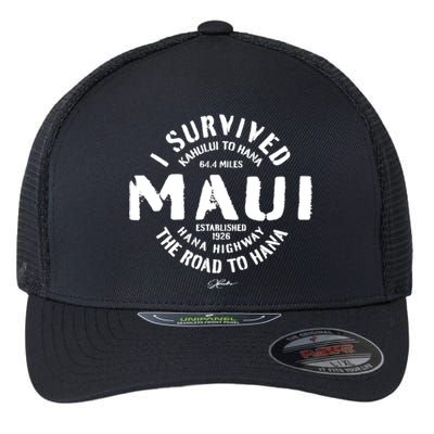 JCombs: I Survived The Road To Hana (Hana Highway) Maui Flexfit Unipanel Trucker Cap