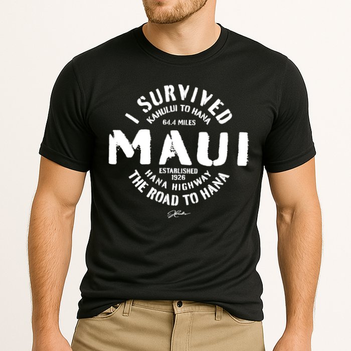 JCombs: I Survived The Road To Hana (Hana Highway) Maui Performance Shirt