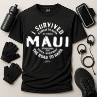 JCombs: I Survived The Road To Hana (Hana Highway) Maui Performance Shirt