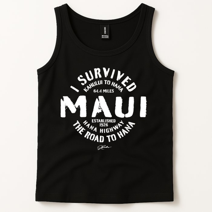JCombs: I Survived The Road To Hana (Hana Highway) Maui Tank Top