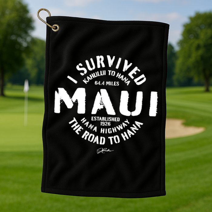 JCombs: I Survived The Road To Hana (Hana Highway) Maui Golf Towel
