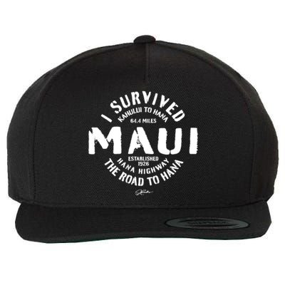 JCombs: I Survived The Road To Hana (Hana Highway) Maui Wool Snapback Cap