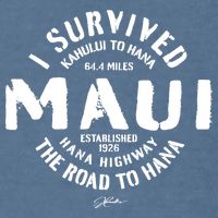JCombs: I Survived The Road To Hana (Hana Highway) Maui Garment-Dyed Sweatshirt