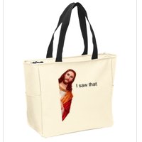 Jesus I Saw That Meme Zip Tote Bag