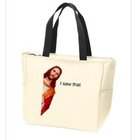 Jesus I Saw That Meme Zip Tote Bag