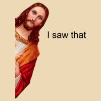 Jesus I Saw That Meme Zip Tote Bag
