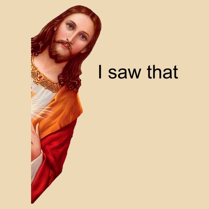 Jesus I Saw That Meme Zip Tote Bag