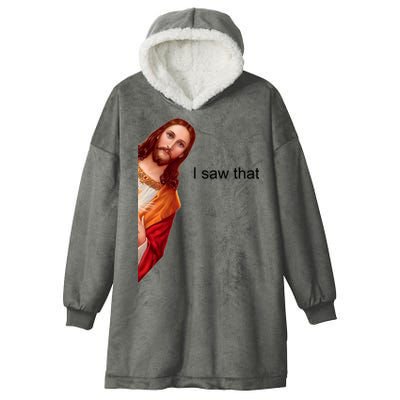 Jesus I Saw That Meme Hooded Wearable Blanket