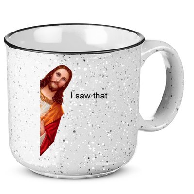 Jesus I Saw That Meme 15oz Campfire Ceramic Mug