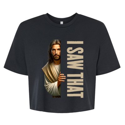 Jesus I Saw That Funny Bella+Canvas Jersey Crop Tee