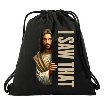 Jesus I Saw That Funny Drawstring Bag