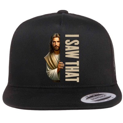 Jesus I Saw That Funny Flat Bill Trucker Hat