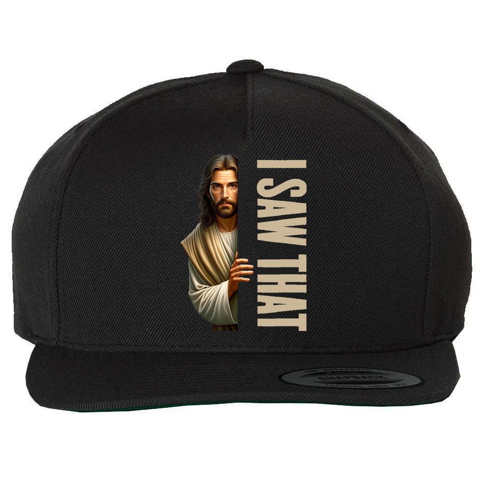 Jesus I Saw That Funny Wool Snapback Cap